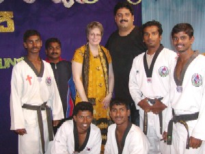 Julie, Manoj, and the Power Team