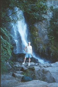 Waterfall near Mt. Tarawera.