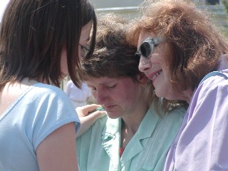 Local people received prayer