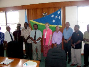 Prime Minister, Sir Allan Kamekeza, Julie, Cabinet Ministers, and Leading Pastors