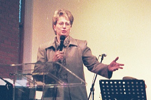 Julie at AOG Women's Ministries National Conference in Wales
