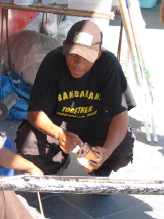 Young evangelist shares the gospel on the street