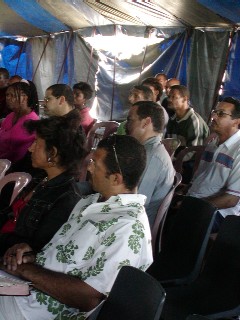 Leaders listen as Dr. Mark Setch taught Leaders Building Leaders