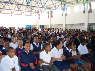 Team members visited local schools